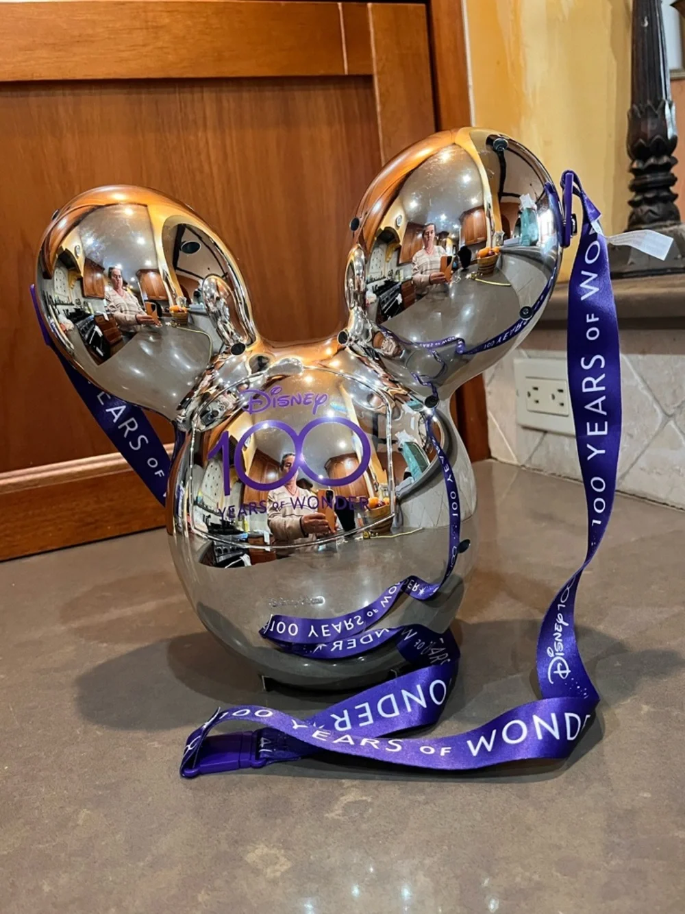 Disney 100th Anniversary Platinum Mickey Mouse Balloon Popcorn Bucket – Chrome